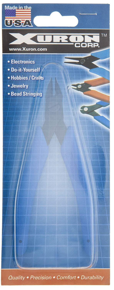 Packaging of Split Ring Pliers 496 With Curved Catch Tip For Easy Open And Secure Grasp Ergonomic Lightweight Pro Grade Design Blue