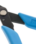Split Ring Pliers 496 with Curved Catch Tip for Easy Open and Secure Grasp Ergonomic Lightweight Pro Grade Design with Non Slip Xuro Rubber Grips Works with All Ring Sizes Down to 00 Blue.