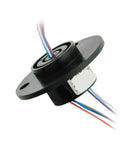 Six-Way Conductive Slip Ring Assembly For Stage Lighting, 2A Collector Ring with Visible Rotary Joint for Moving Lights