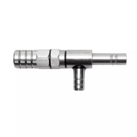 Stainless Steel Water Jet Vacuum Pump For Lab Use, side view showing corrosion-resistant material and compact design for chemistry applications