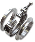 Model 1491 3-Inch Stainless Steel V-Band Flange Assembly With Gasket-Free Seal, durable clamp for exhaust connection.