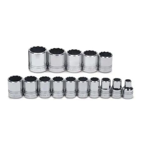Williams 15-Piece 1/2" Drive Metric Impact Socket Set