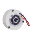Thin Hollow Magnetic Powder Brake System for Textile Machines, 24V 0.3kg tension controller, shown in close-up view.