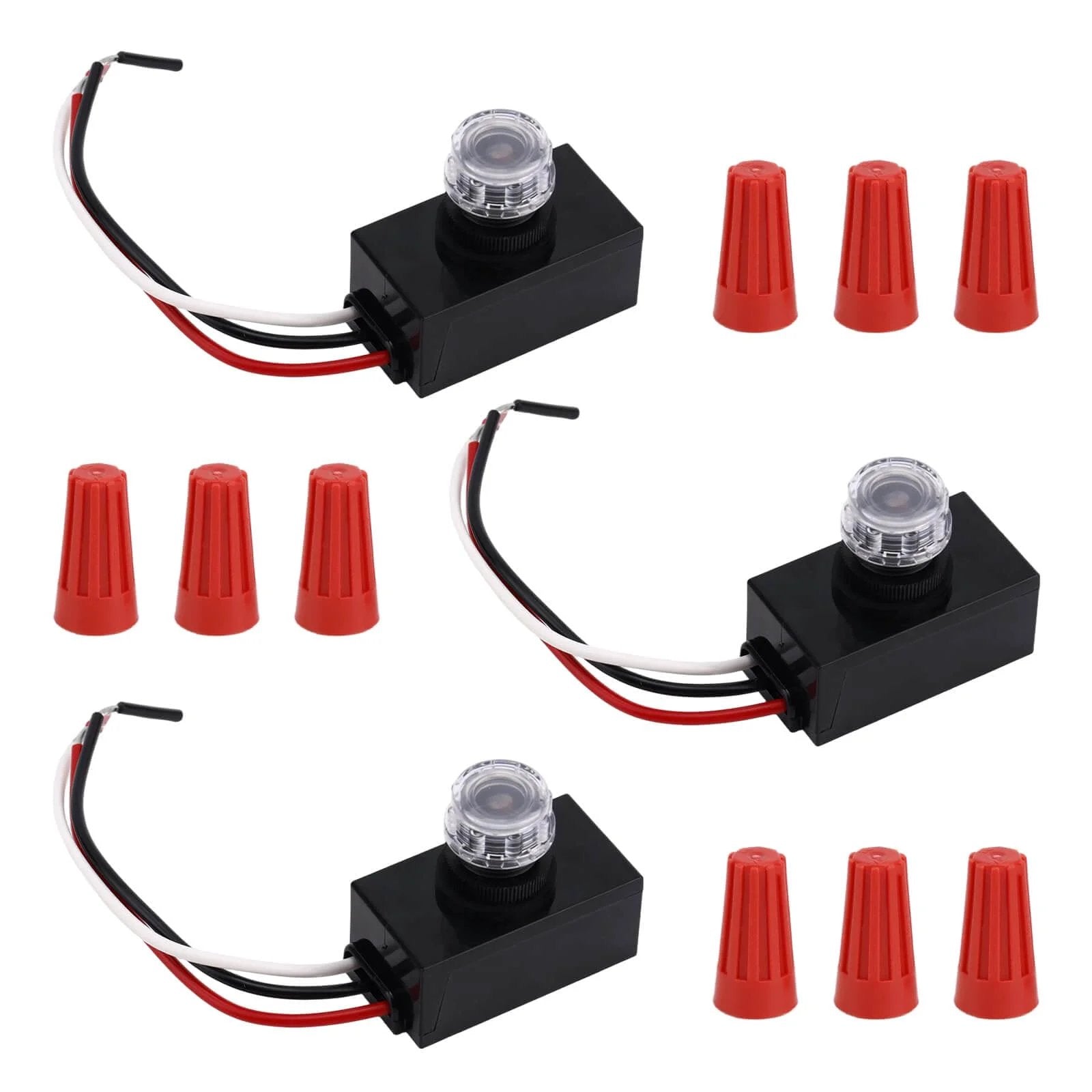 Photo Sensor Kit Three Pack Outdoor Photocell Sensor Kit 100 To 277 Volt W...