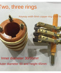 Three Way Conductive Slip Ring For Rotary Power Transfer, Inner Diameter 30/35 Mm, Outer Diameter 60 Mm, Herringbone Assembly