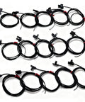 Multiple 1m Photoelectric Switch Sensor With PNP NO/NC Outputs For Easy Automation, coiled cables and black through beam sensors.