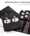 Individually packaged Trail Ready Disc Brake Pads for mountain bikes with Resin Kevlar Ceramic blend, compatible with Elixir and SRAM models