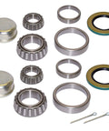 Trailer Bearing Repair Kit For One And Three Quarters Inch To One And Quarter Inch Tapered Spindles Includes Inner Bearings Outer Bearings Inner Races Outer Races And Grease Seals For Easy Do It Yourself Wheel Hub Maintenance And Smooth Tow components