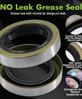 Trailer Bearing Kit For 84 Spindle And 3500 Lb Axles, Complete Hub Kit, 2 Sets With 1.98 Inch Dust Covers, Grease Seal Close-up