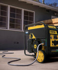 9000 Watt Tri Fuel Portable Open Frame Inverter Generator with Electric Start and Quiet Technology for Home Backup Power
