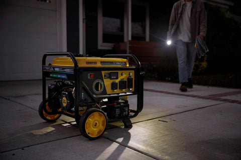 Tri Fuel 5000 Watt Electric Start Portable Generator RV Ready With CO Shield Runs On Gas Propane Or Natural Gas Includes Hoses