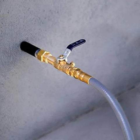 Natural gas connection hose for Tri Fuel 12,500-Watt Electric Start Portable Generator With CO Shield For Home Backup Power.