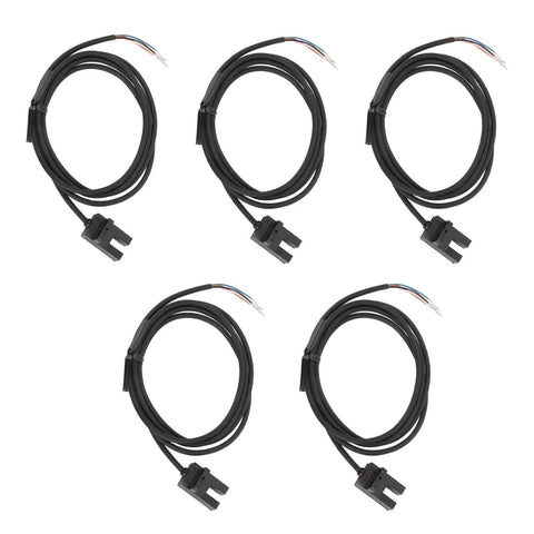 U Shape Photoelectric Sensor Switch With 5mm Sensing Distance, DC 5 to 24V, SX673, NPN Output, in 5-piece pack for automation