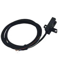 2 Pack EE-SX672-WR U Shaped Slot Photoelectric Sensor Switch with black cable for limit detection in industrial automation.