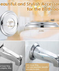 Universal Tub Spout With Diverter For 1/2 In Copper, 1/2 In IPS, And 3/4 In IPS Pipes shown installed with chrome finish and cover ring
