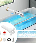 Four In One Tub Spout Adapter Kit For Slip Fit One Half Inch Copper Pipe And One Half Inch IPS And Three Quarter Inch IPS in use