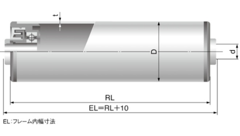 Diagram of FF32V50-12-RL100 100mm Medium and Heavy Duty PVC Conveyor Roller with dimensions and features.