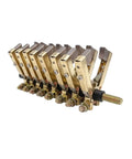V Shape Carbon Brush Holder Assembly Eight Pack For 8 Way Slip Ring Motor with 6x12 copper brushes and spring pressure