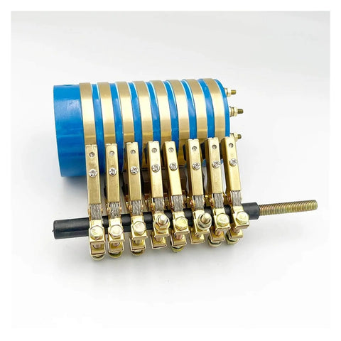 V Shape Carbon Brush Holder Assembly Eight Pack For 8 Way Slip Ring Motor 6x12 Copper Brushes With Spring Pressure