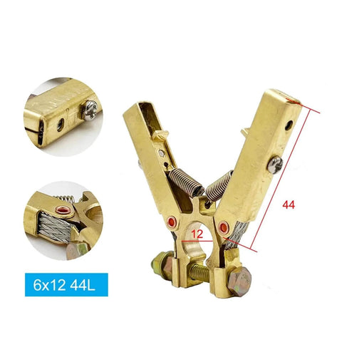 V Shape Carbon Brush Holder Assembly Eight Pack For 8 Way Slip Ring Motor 6x12 Copper Brushes With Spring Pressure J204 J164
