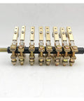 V Shape Carbon Brush Holder Assembly Eight Pack For 8 Way Slip Ring Motor 6x12 Copper Brushes With Spring Pressure J204 J164 Replacement Parts