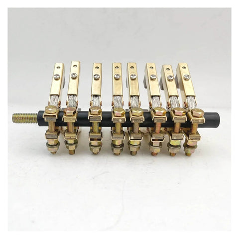 V Shape Carbon Brush Holder Assembly Eight Pack For 8 Way Slip Ring Motor 6x12 Copper Brushes With Spring Pressure J204 J164 Replacement Parts