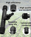 2 Pack 1 Inch Venturi Fertilizer Injectors For Irrigation Systems, Black Plastic Water Mixer Tube Features and Benefits