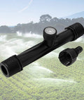 2 Pack 1 Inch Venturi Fertilizer Injectors For Irrigation Systems, black plastic water mixer tube for garden and farm use