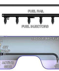 Diagram of Venturi Jet Pump Kit for Fuel Transfer Between Tank Sides using venturi vacuum in automotive marine RV systems.