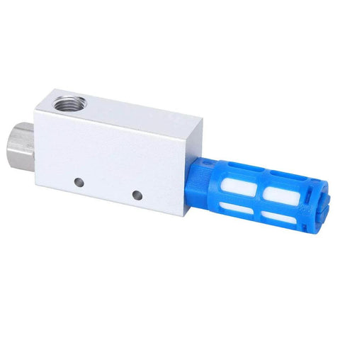 Vacuum Generator Venturi Vacuum Pump Ejector with Silencer for Pneumatic Systems, aluminum alloy, compact design, side view