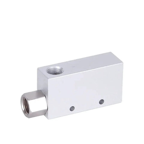 CV Series Venturi Vacuum Ejector for Pneumatic Systems, Pro Grade, 10mm Port, Compact Design, Shown with Metal Fittings