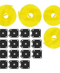 15 Piece Carburetor Metering Diaphragm Assembly With 4 Fuel Lines For Walbro WA WT WY WZ Series Carburetors DIY Ready Replacement Kit