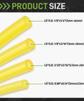Yellow fuel lines of varying sizes for 15 Piece Carburetor Metering Diaphragm Assembly With 4 Fuel Lines For Walbro WA WT WY WZ Carburetors