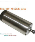 1.5 kW ER11 Spindle Motor, 220V, Water Cooled High Speed CNC Spindle With 0.01 mm Runout, stainless steel body
