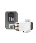 Water Cooled 1.5kW ER20 Square Type Spindle Motor With Four P4 Bearings 0.01mm Runout And 380V Frequency Drive for CNC Work