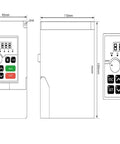 Diagram of VFD inverter ready for Water Cooled 220V 2.2kW ER25 Wood Spindle With Ceramic Ball Bearings