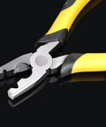 Close-up of pliers from the 1800 Pieces Wire Cage Clips With Pliers Non Slip Handle For Rabbit Chickens Birds Dogs Hog Cages Kit