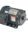 Three-Phase General Purpose Motor 1.5 HP TEFC 143-5T Frame 208-230/460V AC 50/60 Hz Rigid Base Mount in black casing