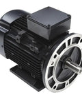 Three Phase General Purpose Motor 2 HP 90L Frame 230 460V AC Dual Voltage TEFC Enclosure Rigid Base C Face Mount detail view.