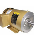 Heavy Duty Three Phase General Purpose Motor 1.5 HP 143TC Frame 230 Or 460 Volt TEFC Enclosed Fan Cooled Industrial Motor For Pumps, Fans and Machinery With 3500 RPM, showing gold housing and shaft
