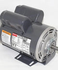 Beefy Capacitor Start Run General Purpose Motor 1 HP 56 Frame 115 And 230 V AC Single Phase 3450 RPM industrial grade close-up view
