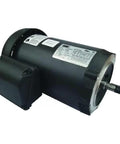 Beefy Three-Phase General Purpose Motor 1/2 HP 56C Frame 230/460V AC 60 Hz 1760 RPM TEFC C-Face Mount in black finish