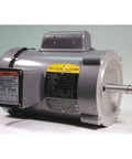 Side view of Capacitor Start Run General Purpose Motor One Third Horsepower 115 Or 230 Volt AC 56C Frame Single Phase 1800 RPM