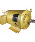 Beefy Three Phase General Purpose Motor 5 HP 184T Frame 208 230 460V Open Drip Proof Enclosure shown with rigid base