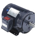 Go-To Workhorse Three-Phase General Purpose Motor 3 HP 182T Frame with mounting base and visible shaft