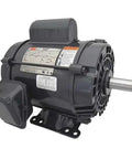 Capacitor-Start General Purpose Single-Phase Motor 2 HP 115/230V 182T Frame 1,730 RPM for industrial use, side view