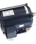 Side view of Beefy Three Phase General Purpose Motor 7.5 HP 213T Frame Open Drip Proof Enclosure 200V AC 60 Hz 1765 RPM