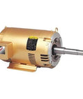 Three Phase Induction Motor 7.5 HP 213JM Frame TEFC Enclosed Rigid Base Mount Dual Voltage 230V 460V 60 Hz 1770 RPM Full Load Amps 19 2 9.5 A Industrial Workhorse in golden finish