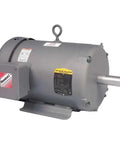 Side view of Beefy Heavy Duty Three Phase Induction Motor Three Quarter Horsepower TEFC 143T Frame 1140 RPM 60 Hz 208V, 230V, 460V