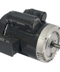 Single Phase Capacitor Start Run General Purpose Motor 1 Hp, 115 208 230V AC, 56C Frame, 1725 RPM, gray housing